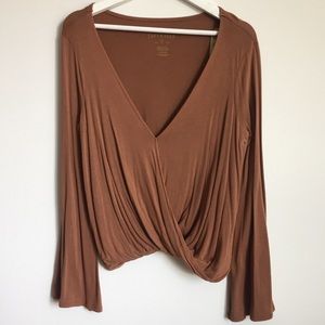 NWT American Eagle Tan Long Sleeve Shirt